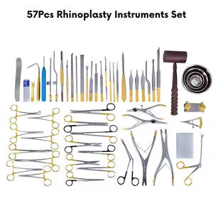High Quality Manual Metal Titanium Black Coated Stainless Rhinoplasty Instruments Set 28 Pcs Plastic Surgery By Grip Surgical - Product Image 5