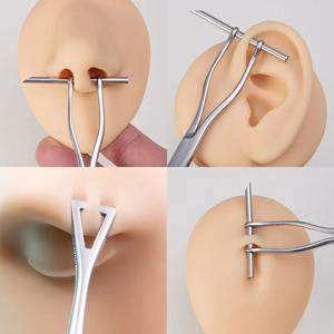 Pinzas de Acero Quirúrgico para Piercings Corporales, Herramienta de Apertura y Cierre de Anillos CBR, Pinzas para Oreja, Ombligo y Nariz - Product Image 3