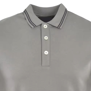 Polo de Algodón de Lujo de Alta Calidad para Hombre, Camiseta Polo de Golf de Poliéster Tejido con Logotipo Bordado - Product Image 3