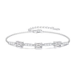Best Quality Moissanite Diamond <b>Bracelet</b> in 925 Silver with Modern Appeal for Luxury and Jewelry Available For Sale - Product Image 4