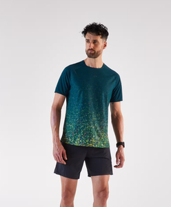 Men's Short Sleeve Sublimation Printed T-<b>Shirt</b> Regular Fit O-Neck Quick Dry Sporty Design Multi Color Pattern <b>Polyester</b> T-<b>shirts</b> - Product Image 3