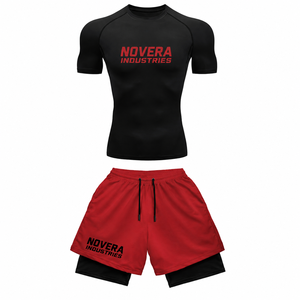 Ensemble Rash Guard et Short Premium pour Homme UPF 50+ - Tenue de Surf Légère et Compressante par NOVERA INDUSTRIES - Product Image 5