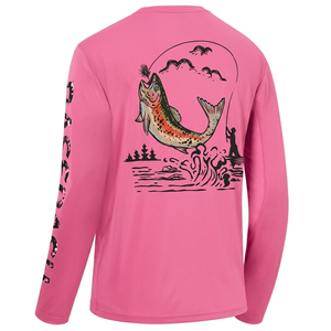 Camiseta de Pesca 2026 de Nuevo Diseño, Protección Solar UV Personalizable, Secado Rápido, Sublimación, Corte Ajustado, para Hombre, Venta al Por Mayor - Product Image 1