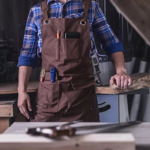 Removable Harness Leather Apron Custom Laser Engraved Logo Snap Closure Short Sleeve Breathable Comfort for Online Sale - Product Image 4