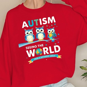 Autismo autista colorido rompecabezas pieza diseño mujeres sudaderas - Product Image 5