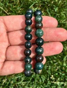 HOT SALE RESIST FATIGUE WOMENS MEN HEALING CRYSTAL NATURAL BLOOD STONE BEADED <b>ELASTIC</b> ADJUSTABLE <b>BRACELETS</b> - Product Image 2