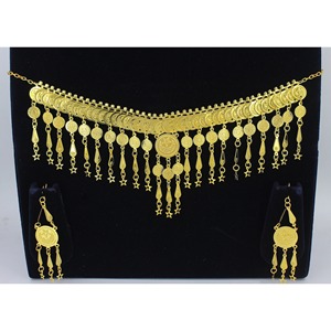 Martasha designer islamique ramadan spécial plaqué or EAU bijoux spécial dubai bijoux collier boucle d'oreille ensemble - Product Image 5