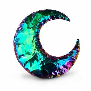 Cristal de Obsidiana Aura Angel de 100 mm, Piedra Curativa de Media Luna con Recubrimiento de Titanio, Venta al por Mayor - Product Image 6
