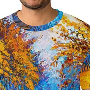 T-shirt de sublimation pour homme à prix raisonnable, dernier style, anti-plis, respirant, séchage rapide, service OEM personnalisé - Product Image 3