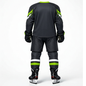 Maillot de hockey sur glace imprimé le plus populaire, couleurs et logo personnalisables, respirant, séchage rapide, avec motif éclair dynamique - Product Image 5
