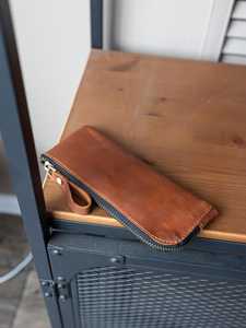 Luxury Top Grain Leather <b>Glasses</b> Pouch Scratch Resistant Eyewear Case Professional B2B Supply LGC-0027 - Product Image 5
