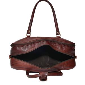 Sac de voyage en cuir véritable de luxe, couleur unie, durable - Product Image 5