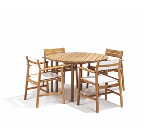 Modern <b>Round</b> <b>Solid</b> <b>Wood</b> <b>Dining</b> <b>Table</b> Scandinavian Design Eco-Friendly Durable Stable Home Furniture with <b>Solid</b> <b>Wood</b> Top and Legs - Product Image 2