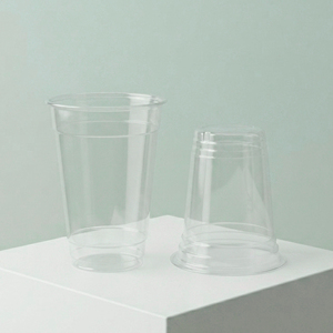 Transparent PP <b>Plastic</b> <b>Cup</b> 95mm With Dome Lid Disposable <b>Cups</b> 12 16 22 oz for Coffee Cold <b>Drinks</b> Tea Juice - Product Image 1