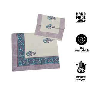 Premium Indian Artisanal Hand <b>Block</b> Print Classic Flowers King Size Breathable Soft Skin Friendly Non Toxic Dyes All Season Home - Product Image 2