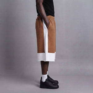 High Quality Men's Canvas <b>Shorts</b> Cotton/Polyester Mid Waist Solid Color Streetwear Baggy Fit Hip Hop <b>Joggers</b> - Product Image 6