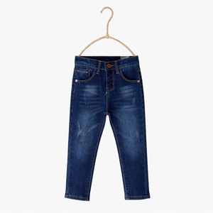 กางเกงยีนส์เดนิมทรงคาร์โก้สำหรับเด็ก สไตล์ลำลอง ผ้าฝ้ายนุ่ม สำหรับเด็กชายและเด็กหญิง ฤดูใบไม้ผลิและฤดูใบไม้ร่วง ขายส่งจากบังกลาเทศ - Product Image 3