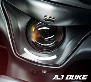 AJLIGHT DESIGN AJDK-HD-1WW 2026 Fabriqué à Taïwan Système d'éclairage diurne avant pour moto avec fonction de bienvenue et effet œil de démon, blanc naturel - Product Image 4