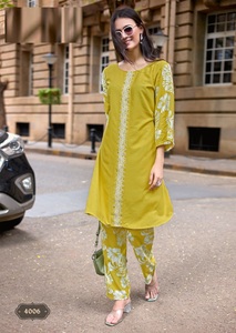 Heavy Rayon Women's <b>Kurti</b> Collection with Embroidery and Handwork - Product Image 6