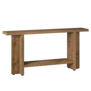 Tavolo Consolle Intelligente a Doppio Strato, Tavolo da Divano Stile Rustico, Tavolo per Corridoio e Ingresso - Product Image 5