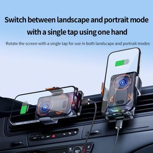 Cargador Inalámbrico para Auto JEDI <span class=keywords><strong>de</strong></span> 15W, Soporte para Celular con Ventilación <span class=keywords><strong>de</strong></span> Aire, RGB, Rotación Flexible <span class=keywords><strong>de</strong></span> 360°, Sensor Inteligente F6 - Product Image 5