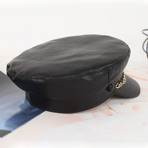 Washed Denim <b>Vintage</b> Fiddler <b>Cap</b> Streetwear Flat Top Sailor <b>Cap</b> Velvet Texture Luxury Fiddler <b>Cap</b> Chic Women Fashion Visor Hat - Product Image 5