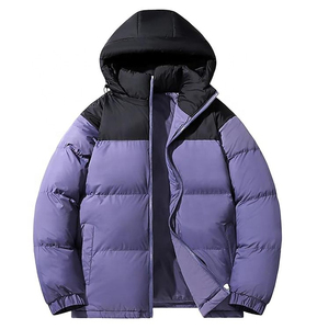 Men's Ultra Lightweight <b>Packable</b> Down <b>Jacket</b> Quilted Hooded Collar Padded Puffer Coat Outwear Winter Wear With OEM - Product Image 2