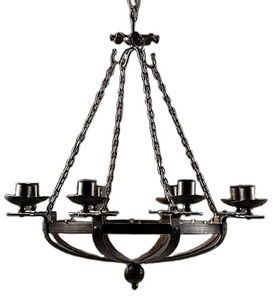 โคมไฟเทียนเหล็กสีดำขนาดใหญ่สุดหรูสำหรับงานแต่งงาน - Product Image 1