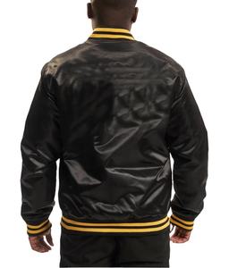 Veste en satin personnalisée pour homme Blouson aviateur avec broderie de haute qualité - Product Image 2