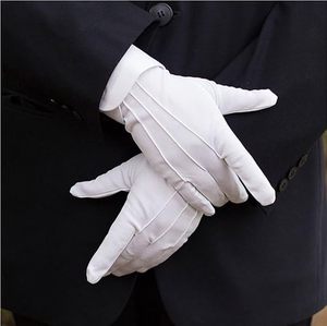 1 par de guantes formales blancos: elegantes guantes para esmoquin, desfiles, guardias e inspecciones para hombres - Product Image 4