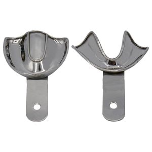 Juego Profesional de 10 Bandejas Metálicas para Impresiones Dentales |   Kit de Bandejas Perforadas de Acero Inoxidable (XS, S, M, L, XL) - Product Image 3