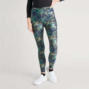 Leggings de sport pour femmes, taille mi-haute, longueur intégrale, avec poches latérales, extensibles dans quatre directions, anti-transpiration, pour l'entraînement et la course à pied - Product Image 2