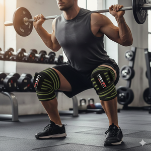 Bandages de compression élastiques Rexfit Sports pour le powerlifting, soutien du genou pour la musculation et l'entraînement - Product Image 2