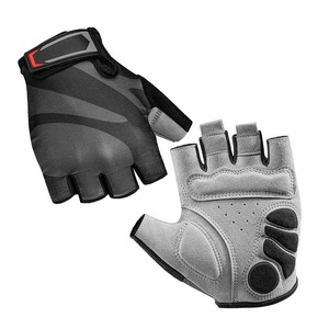 Gants de cyclisme demi-doigts personnalisés en gros Ammara en cuir et néoprène antidérapants, protection UV, respirants, pour l'été, vélo/moto - Product Image 1
