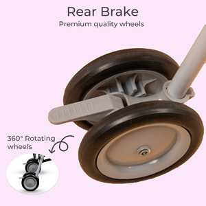 POLKA TOTS Cochecito Compacto para Recién Nacido Cochecito Plegable para Bebés EasyDrift Buggy Cochecito (Elephant Pink Color) - Product Image 4