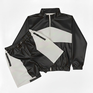 2026 Custom Men's Sets Nylon Windbreaker Polo Shirt 2 Set Cargo Shorts Jogging Suit Men <b>Tshirts</b> Short Set Tracksuit for Men - Product Image 3