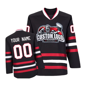 เสื้อฮอกกี้แขนยาวผลิตในจีนจากโรงงานโดยตรง รับทำโลโก้ตามสั่ง ผลิตจากโพลีเอสเตอร์ 100% สำหรับทุกเพศ - Product Image 3