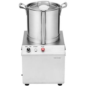 10.6 Quart Food-Grade Stainless Steel Food Processor Machine <b>Vegetable</b> <b>Chopper</b> with 2 Extra S-Curve Blades - Product Image 1