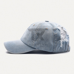 Gorra de Béisbol Vintage de Alta Calidad, 6 Paneles, Felpa, Jersey, Bordada, Lavada, Desgastada, de Algodón, con Letras, Unisex - Product Image 5