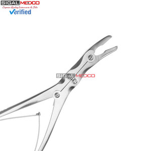 Rongeur à os en acier inoxydable, angle de 15 degrés, morsure 7x16mm, action composée 9 pouces, 23cm, instrument chirurgical orthopédique durable - Product Image 6