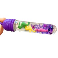 Porte-clés en acrylique liquide avec impression UV, design rectangulaire durable pour souvenirs promotionnels et cadeaux