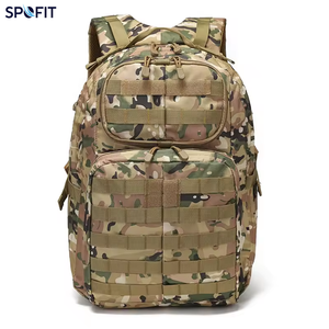 Sac à dos tactique SPOFIT imperméable en résine et maille, 20-36L, unisexe, pour la randonnée et les activités de plein air - Product Image 4
