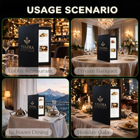 Boîte à menu LED en verre trempé ultra-mince sur mesure pour la publicité des restaurants et des fast-foods