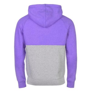 Sudadera con Capucha Personalizada para Hombre, Color Morado y Gris, Diseño de Bloques de Color, Dos Tonos, Estilo Raglán, Felpa, Oversize, Streetwear, Algodón - Product Image 2
