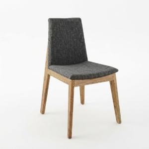 Teak Wood <b>Dining</b> <b>Chair</b> Fabric Upholstered Minimalist Design Hotel Use Luxury Seating Home Furniture Box Set - Product Image 1