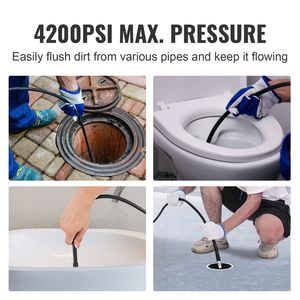 Tuyau de rechange en laiton anti-plis de 30 m (100 pi) avec filetage de 1/4 po pour nettoyeurs haute pression, rayon de courbure de 3/4 po, compatible avec la plupart des nettoyeurs haute pression - Product Image 6