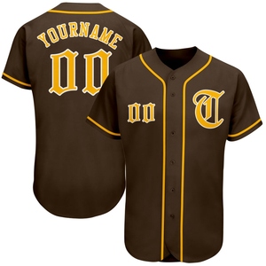 Wholesale Best Selling OMMIZ INDUSTRY Custom <b>Camo</b> Green-Gold Authentic Salute To Service Baseball Jersey - Product Image 2