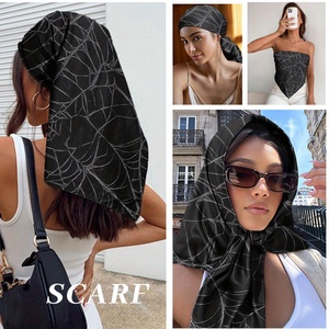 Bandana en soie unisexe pour la protection solaire, écharpe respirante pour l'extérieur, cache-cou pour le cyclisme, la pêche, protection UV, masque tubulaire 49x49cm - Product Image 5