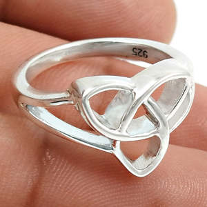 Best Selling <b>Celtic</b> Trinity Knot <b>Ring</b> Available In 925 Sterling Silver Handmade Boho Jewelry For Her Available At Lowest Price - Product Image 3