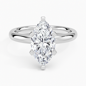 BOJ <b>Ring</b> 090 Marquise Cut 925 <b>Silver</b> Halo Prong Stone <b>Solitaire</b> Diamond <b>Ring</b> 2ct D Color VVS1 Moissanite GRA Certified Low Price - Product Image 1